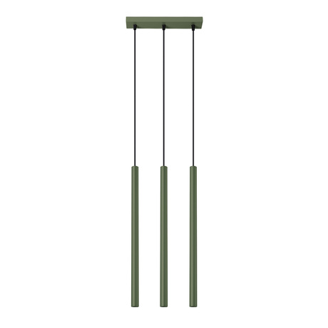 Pendant lamp PASTELO 3P olive green