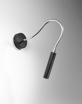 Wall lamp AXIL black + 1x LED Bulb G9 4000K Cool White 4.5W 530lm