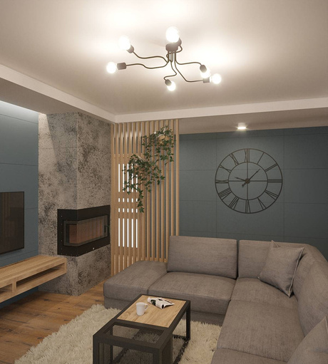 Chandelier VECTOR 6 black + 6x LED Bulb E27 4000K Cool White 7.5W 650lm