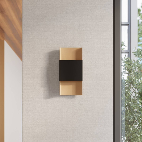 Wall lamp DURLIN gold/black + 2x LED Bulb G9 3000K Warm 4.5W 450lm