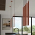 Pendant lamp PASTELO 2 red ochre
