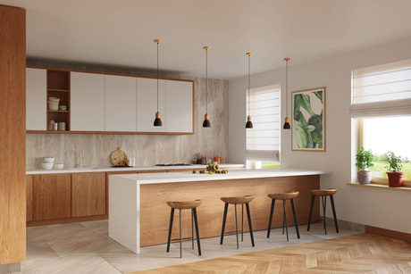 Ceiling lamp QUBIC black + 1x LED Bulb E27 4000K Cool White 7.5W 650lm