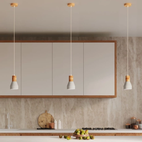 Pendant lamp QUBIC grey