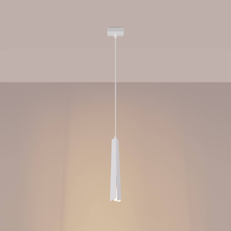 Hanging lamp PRYSM 1 white + 1x LED Bulb G9 4000K Cool White 4.5W 460lm