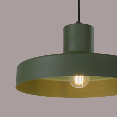 Pendant lamp BILO olive green