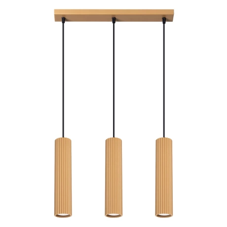 Pendant lamp KARBON 3L gold