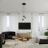 Pendant lamp HALO 1 black