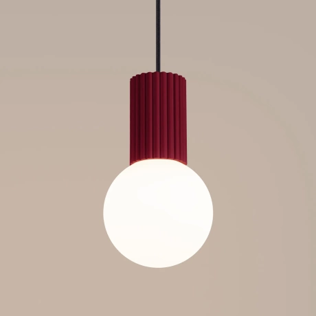 Pendant lamp HALO 1 burgundy