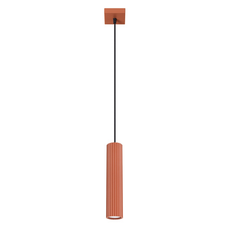 Pendant lamp KARBON 1 red ochre