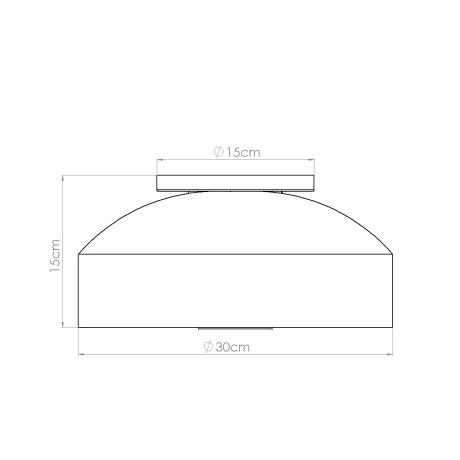 Ceiling lamp OMIQ red ochre