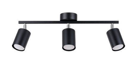 Ceiling lamp LEMMI 3 black + 3x LED Bulb GU-10 3000K Warm 7W 510lm