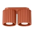Ceiling lamp AURA 2 red ochra GU10