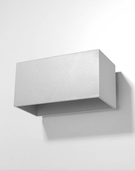 Wall lamp QUAD MAXI gray + 2x LED Bulb G9 4000K Cool White 4.5W 530lm