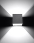 Wall lamp QUAD 1 gray + 1x LED Bulb G9 4000K Cool White 4.5W 530lm