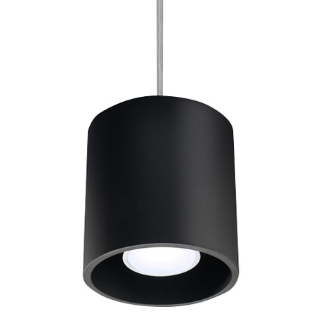 Ceiling pendant lamp ORBIS 1 black + 1x LED Bulb GU-10 3000K Warm 7W 620lm