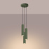 Pendant lamp KARBON 3P olive green