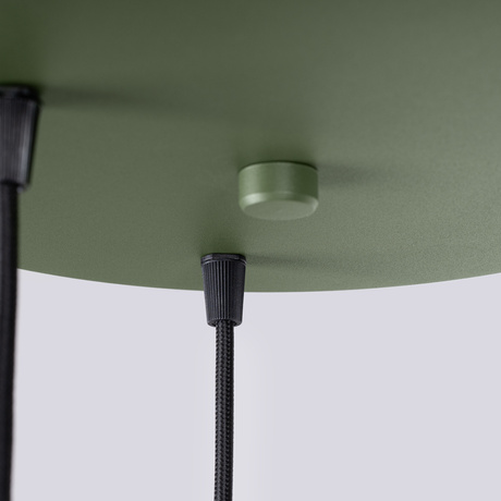 Pendant lamp ESTRIA 3P beige/olive green