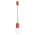 Pendant lamp HALO 1 red ochra