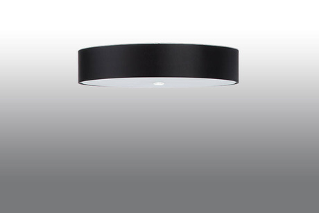 Ceiling lamp SKALA 70 black + 6x LED bulb E27 4000K Cool White 7.5W 650lm