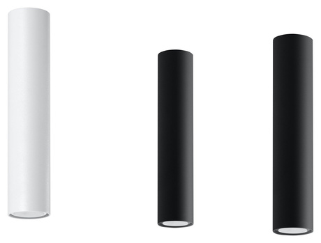 Ceiling lamp LAGOS 30 in black + 1x LED bulb GU-10 4000K Cool White 7W 630lm