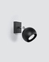 Wall lamp OCULARE 1 black + 1x LED bulb GU-10 4000K Cold 7W 630lm