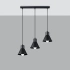 Pendant lamp TALEJA 3 black [E27]