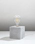 Desk lamp ARIZ concrete + 1x LED Bulb E27 4000K Cool White 7.5W 650lm