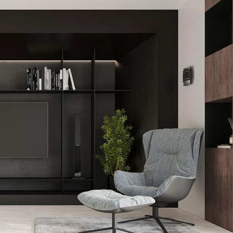 Wall lamp HESTIA black + 1x LED Bulb G9 3000K Warm 4.5W 510lm