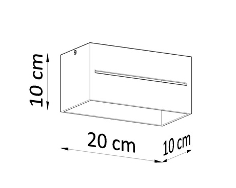 Ceiling lamp LOBO MAXI white + 2x LED Bulb G9 4000K Cool White 4.5W 530lm