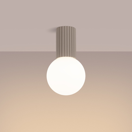 Ceiling lamp HALO taupe IP44