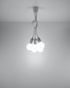 Hanging lamp DIEGO 5 white + 5 x LED Bulb E27 4000K Cool White 7.5W 650lm