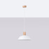 Pendant lamp FANO white + 1x LED Bulb E27 3000K Warm 7.5W 620lm