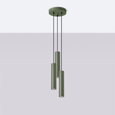Pendant lamp LAGOS 3P olive green