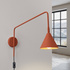 Wall lamp NOX red ochre