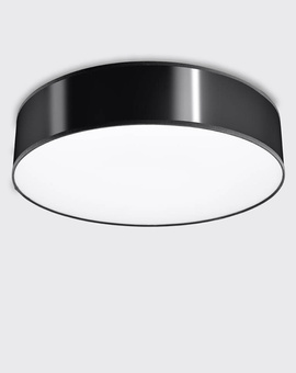 Ceiling lamp ARENA 55 BLACK + 4x LED Bulb E27 3000K Warm 7.5W 620lm.