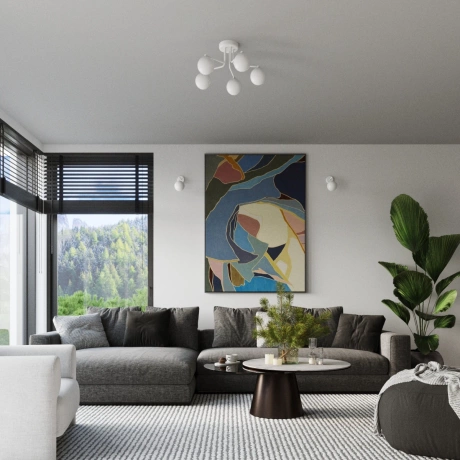 Chandelier ASTRAL 5 white