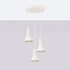 Pendant lamp ESTRIA 3P beige