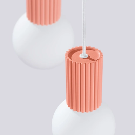 Pendant lamp HALO 3P peach