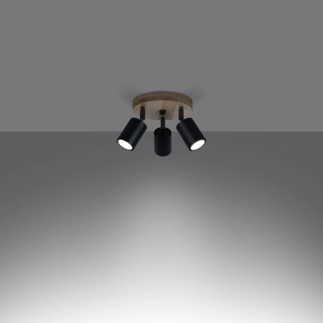 Ceiling lamp VERDO 3P black