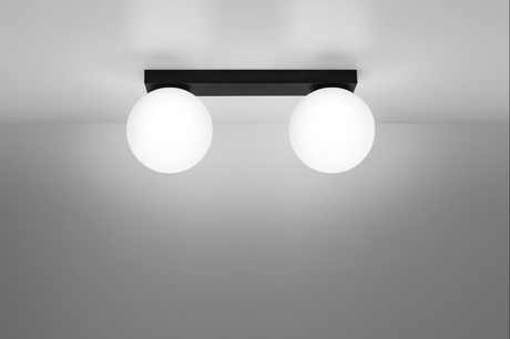 Ceiling lamp YOLI 2 black + 2x LED Bulb G9 4000K Cool White 4.5W 460lm