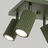 Ceiling lamp KARBON 4 olive green
