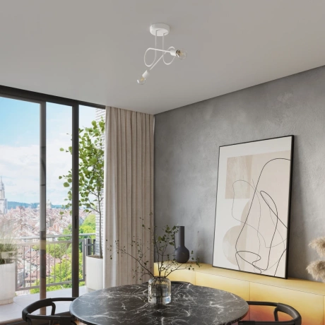 Chandelier LOOP 2 white