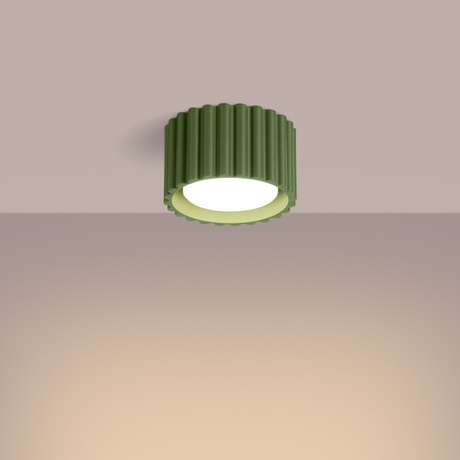 Ceiling lamp AURA 1 olive green Gx53