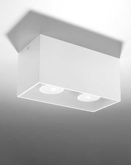 Ceiling lamp QUAD MAXI white + 2x LED Bulb GU-10 4000K Cool White 7W 630lm