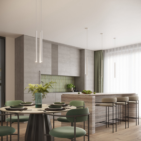 Ceiling hanging lamp ARCHE 3P white + 3x LED Bulb G9 3000K Warm 4.5W 450lm