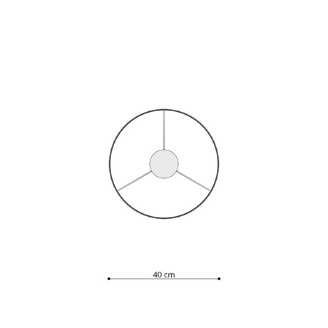 Hanging lamp PRINCESS 40 + 1x LED Bulb E27 4000K Cool White 7.5W 650lm.