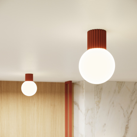 Ceiling lamp HALO red ochra IP44