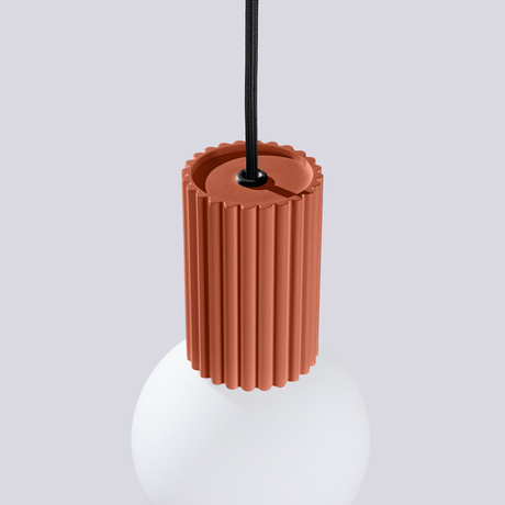Pendant lamp HALO 1 red ochra