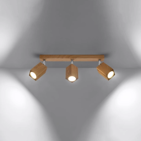 Ceiling lamp KEKE 3 oak