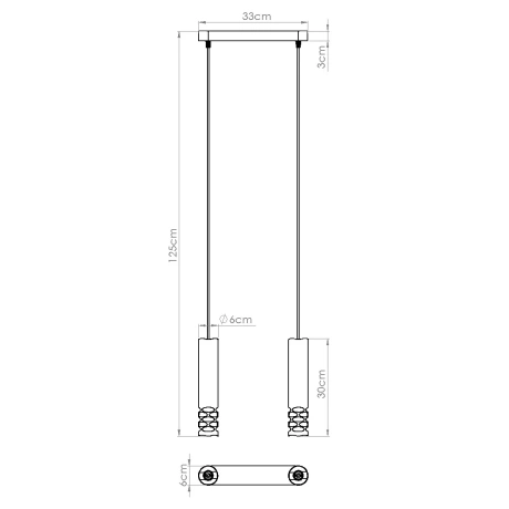 Pendant lamp LIRO 2 white